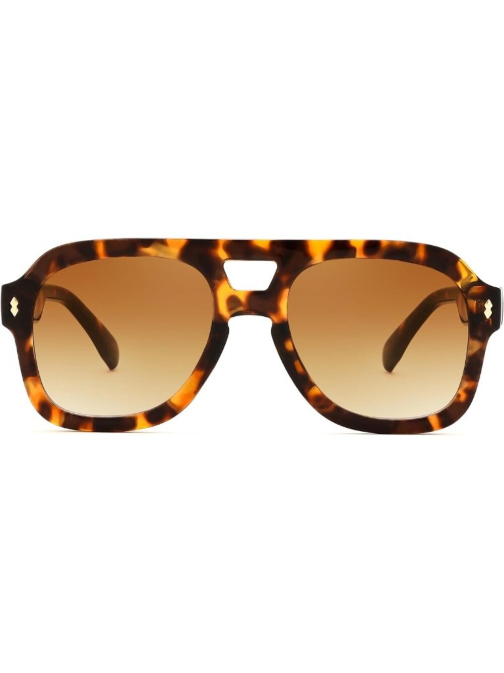 Retro Thick Aviator Sunglasses for Women & Men | Large Vintage Shades, UV